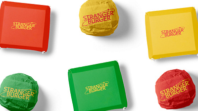 Stranger Burger branding design designer graphic graphic design graphicdesigner logo vector