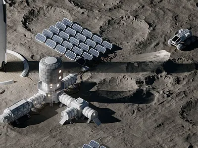 Artemis Moon Base Process 3d blender diorama illustration isometric process tutorial render