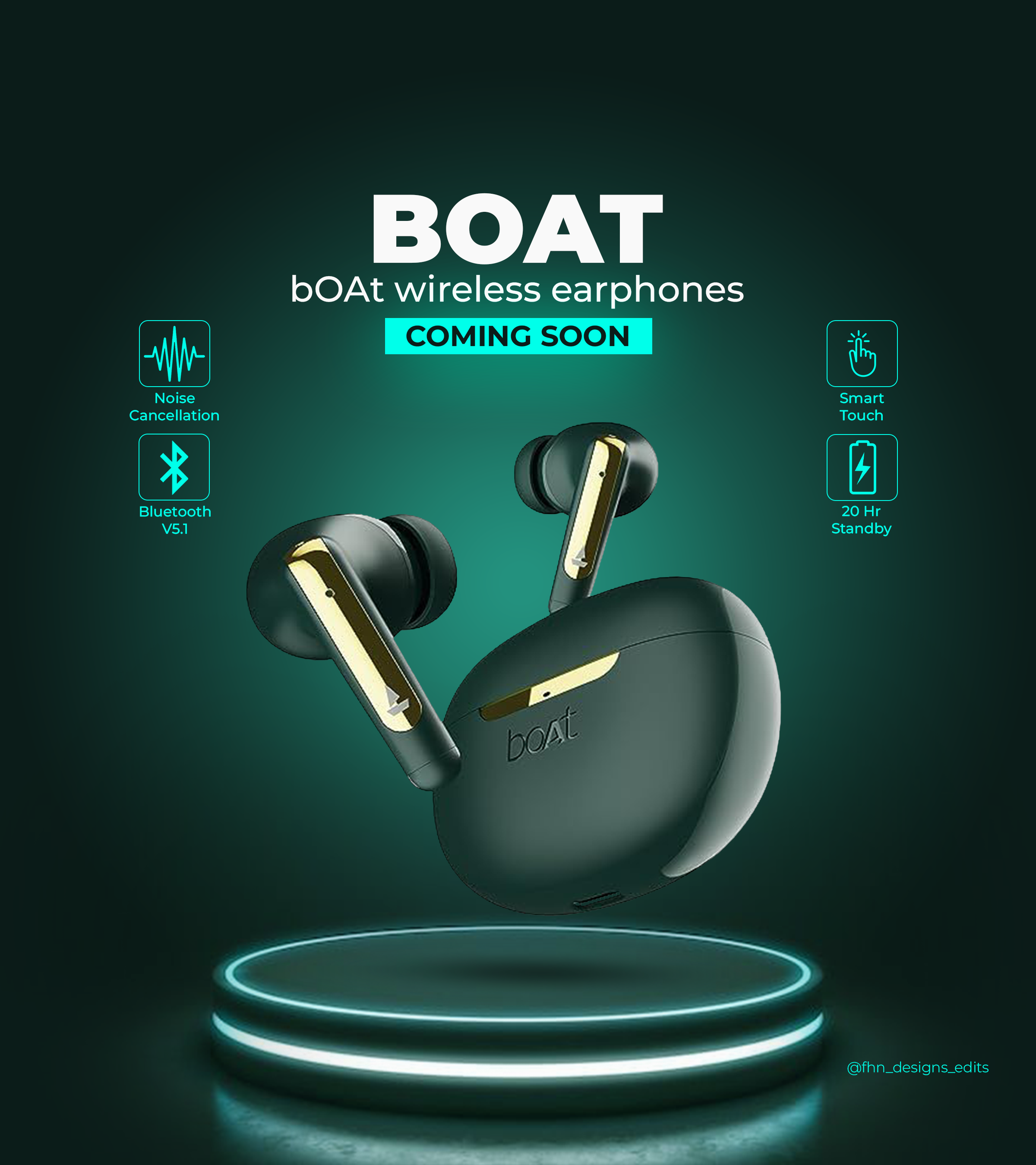 Earbuds Ads Flyer | Flyer Design adobe ads ads campaign advertisement boat branding campaign design earbuds flyer flyer design graphic design photoshop poster social media social media post