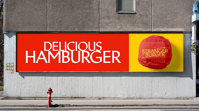 Stranger Burger Billboard branding design designer graphic graphic design graphicdesigner logo
