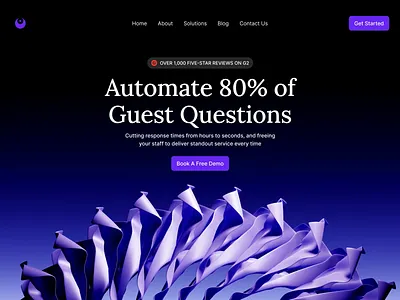 Landing Page 3D Animation 3d 3d animation 3d landing page abstract abstract animation ai ai platform ai symbol hero hero section landing page motion graphics product design purple color web design web3