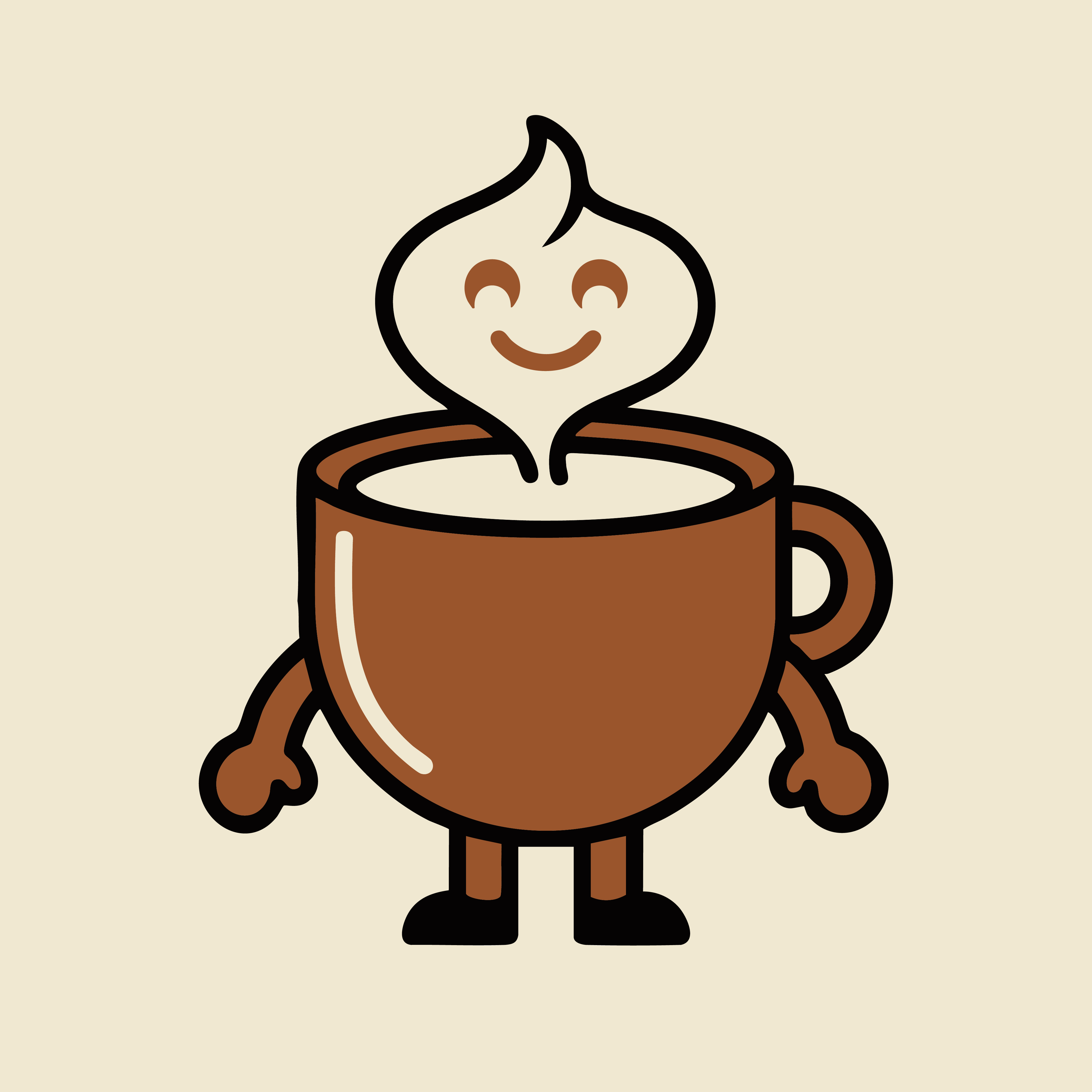 Friendly Coffee Mascot design graphic design illustration logo mascot vector