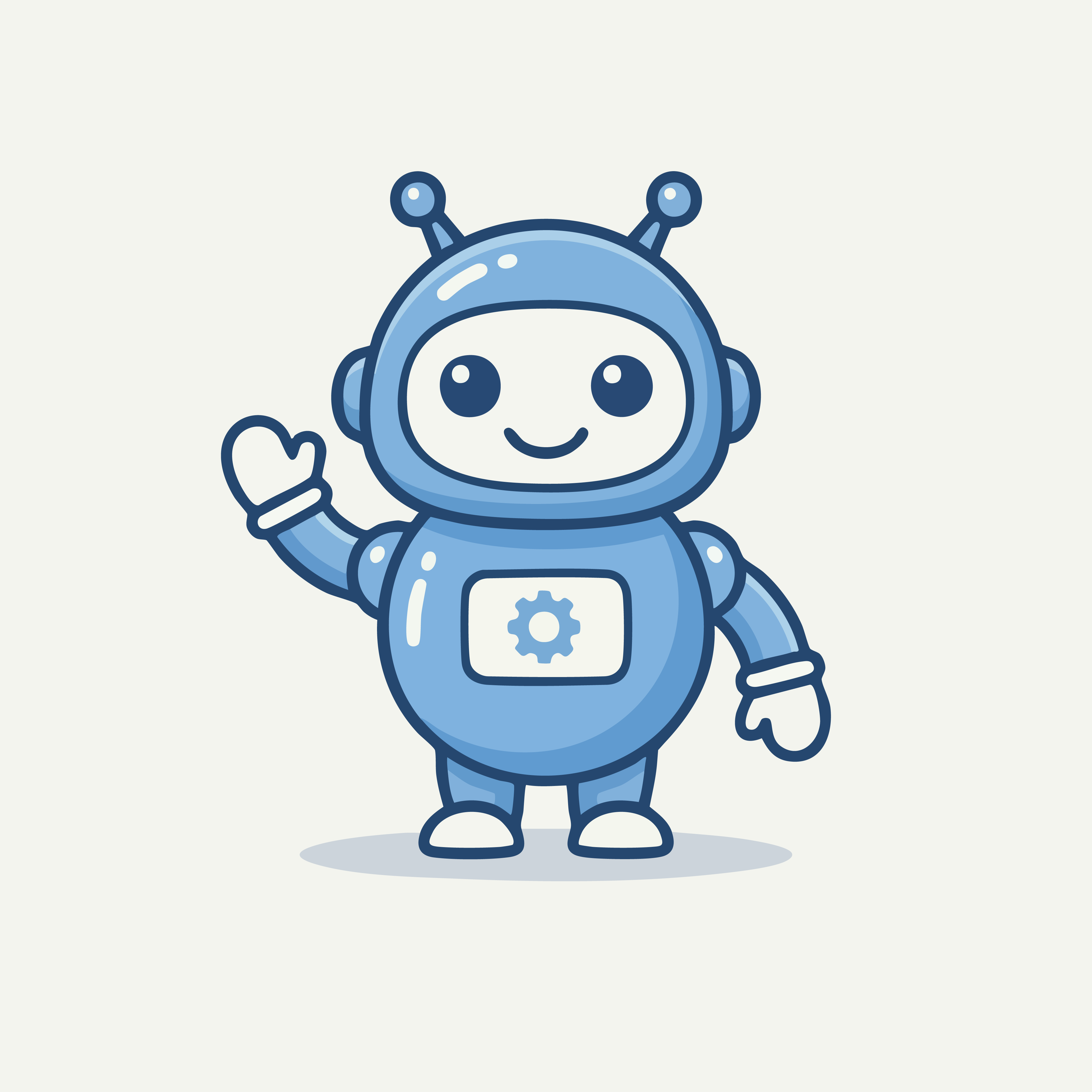 Friendly Robot Mascot design graphic design illustration logo mascot vector