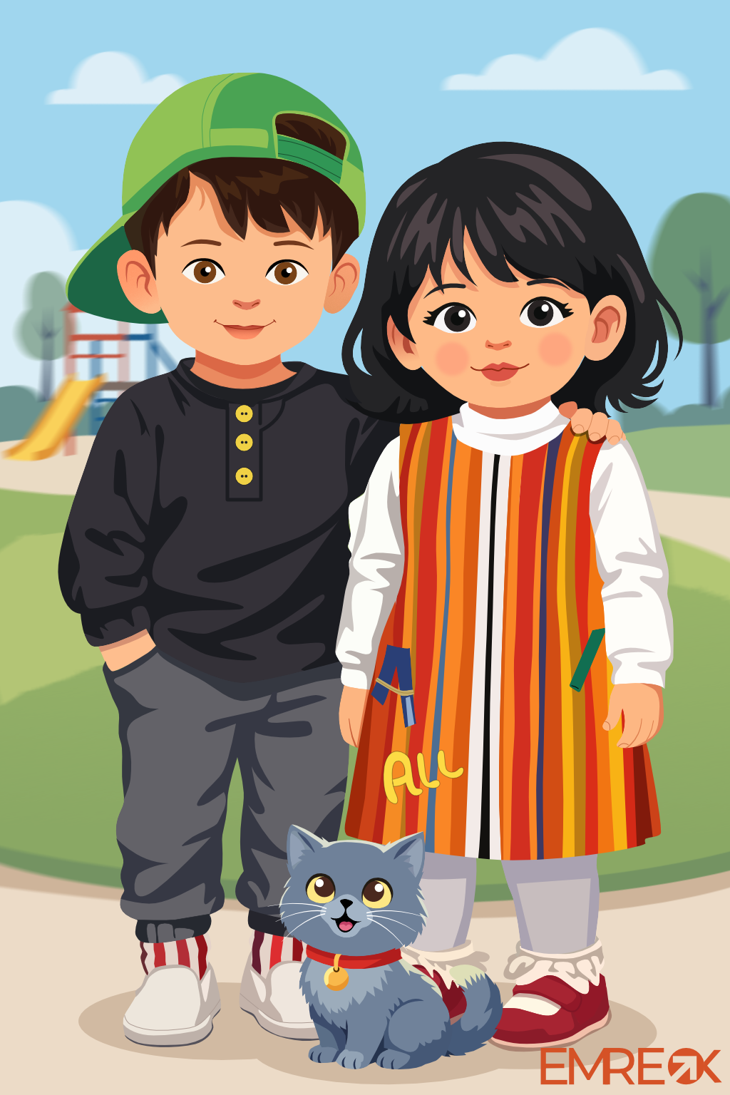 Smile :) affinity art cartoon character design draw graphic design illustration portrait