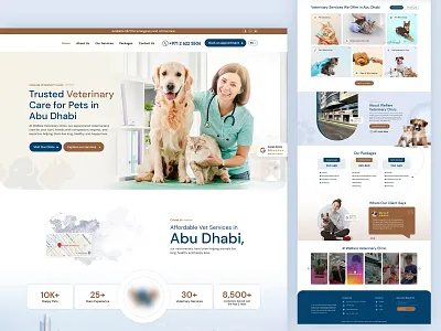 Welfare Veterinary Clinic – Web UI/UX healthcaredesign landingpage petcare ui veterinaryclinic webdesign