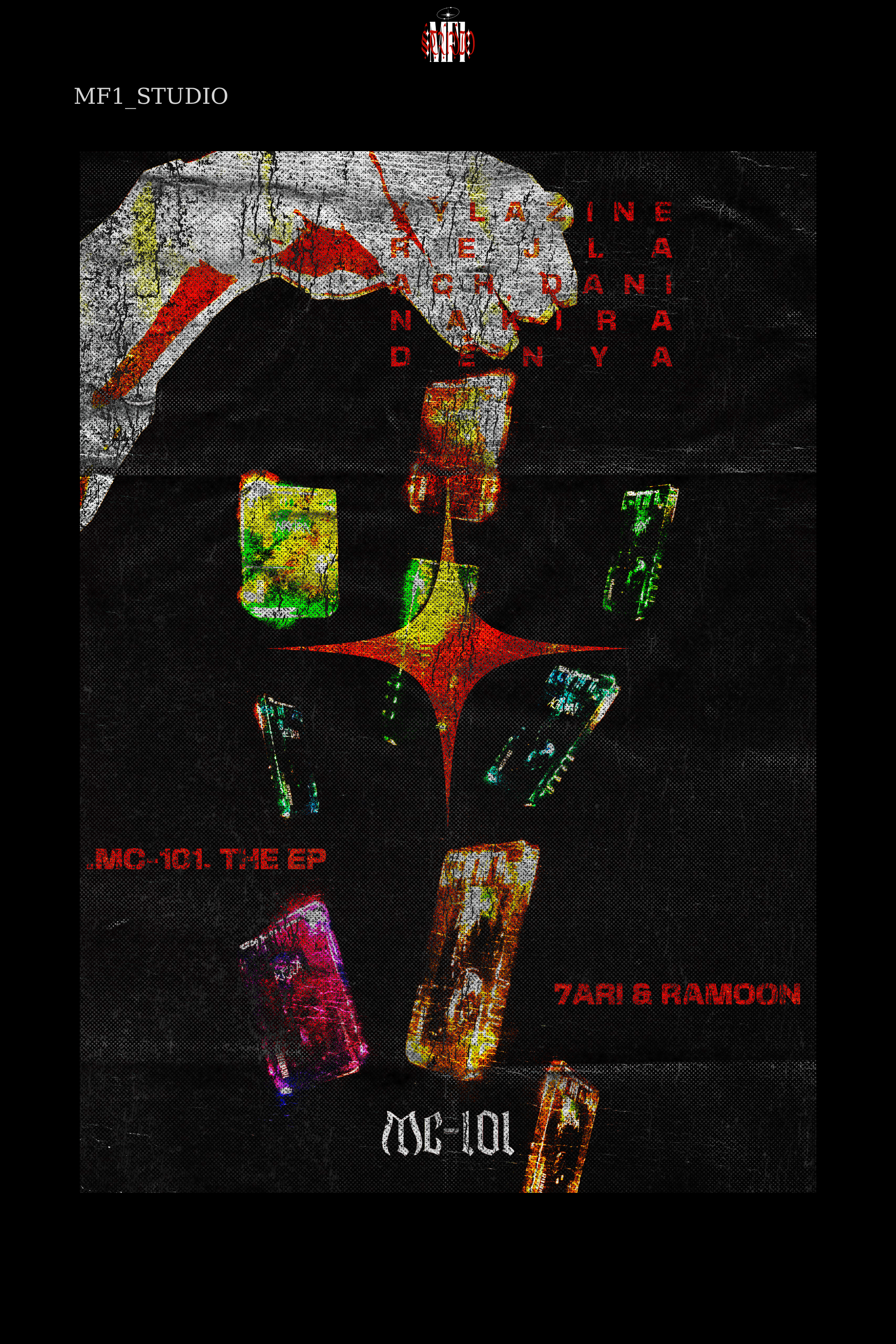 MUSIC POSTER DESIGN ''MC-101 THE EP/ 7ARI & RAMOON