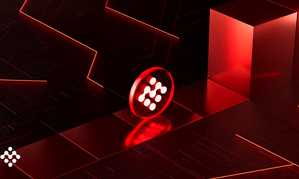 3D coin animation, crypto 3D video red