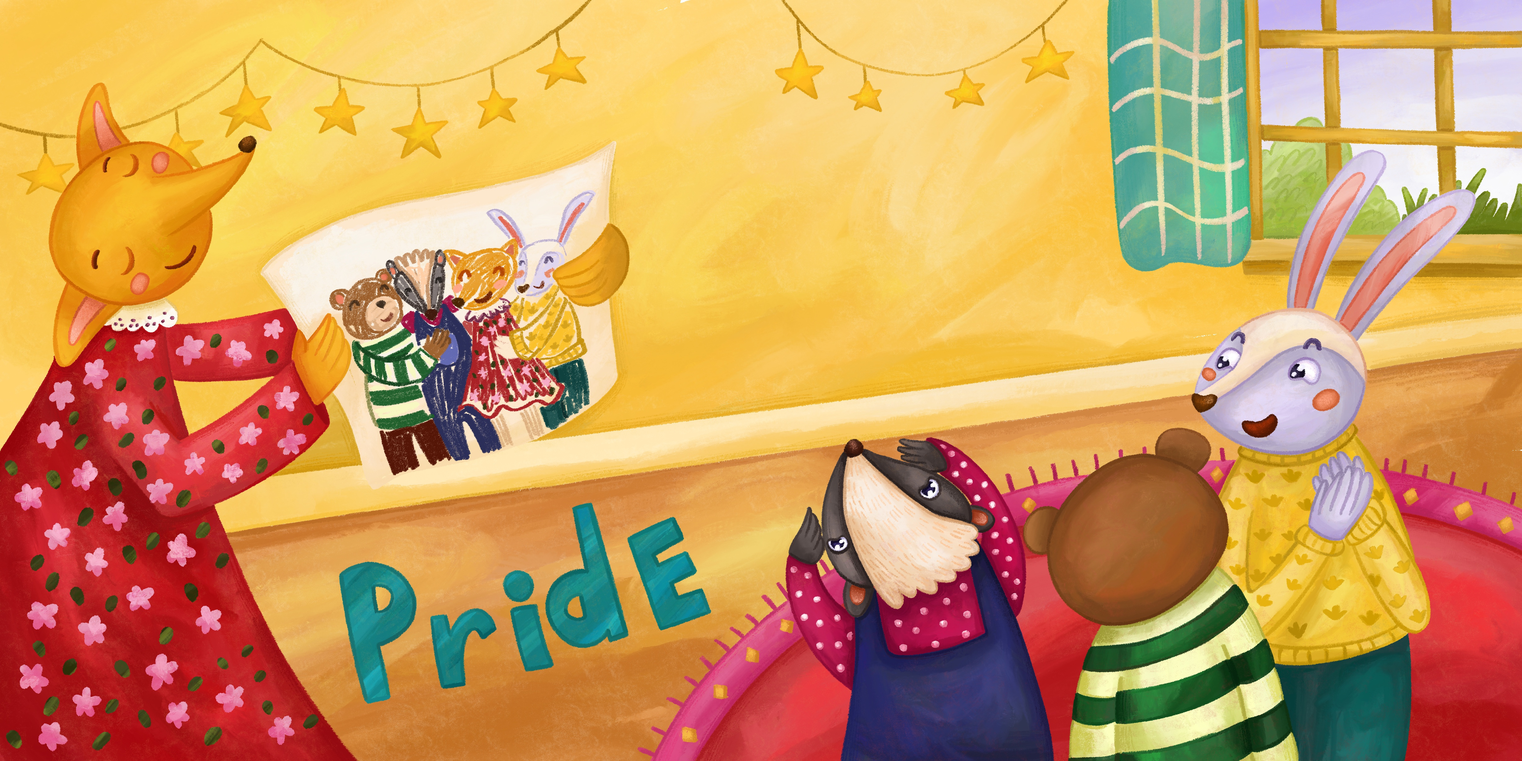 Illustrations for Children's book about feelings
