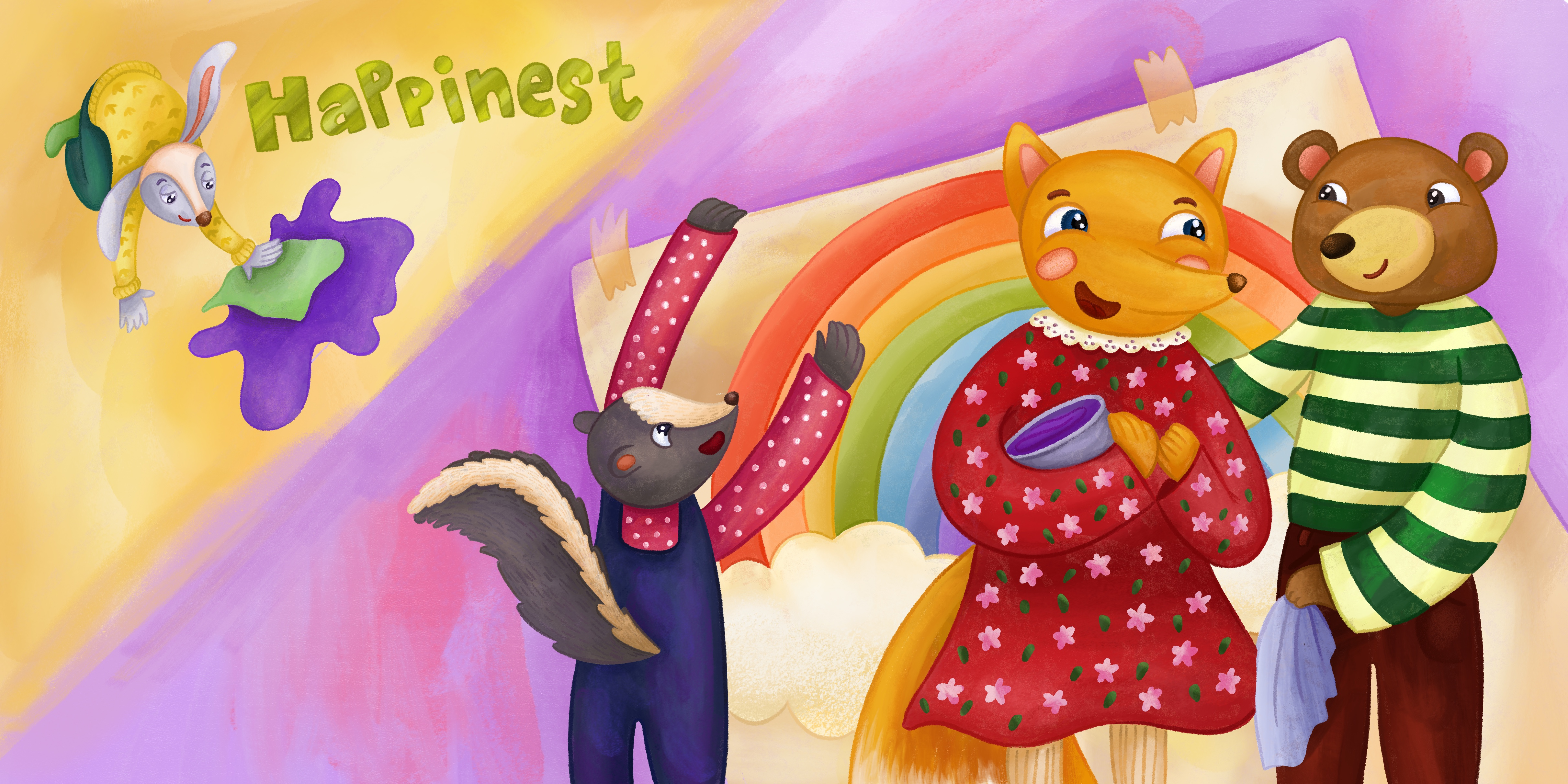Illustrations for Children's book about feelings