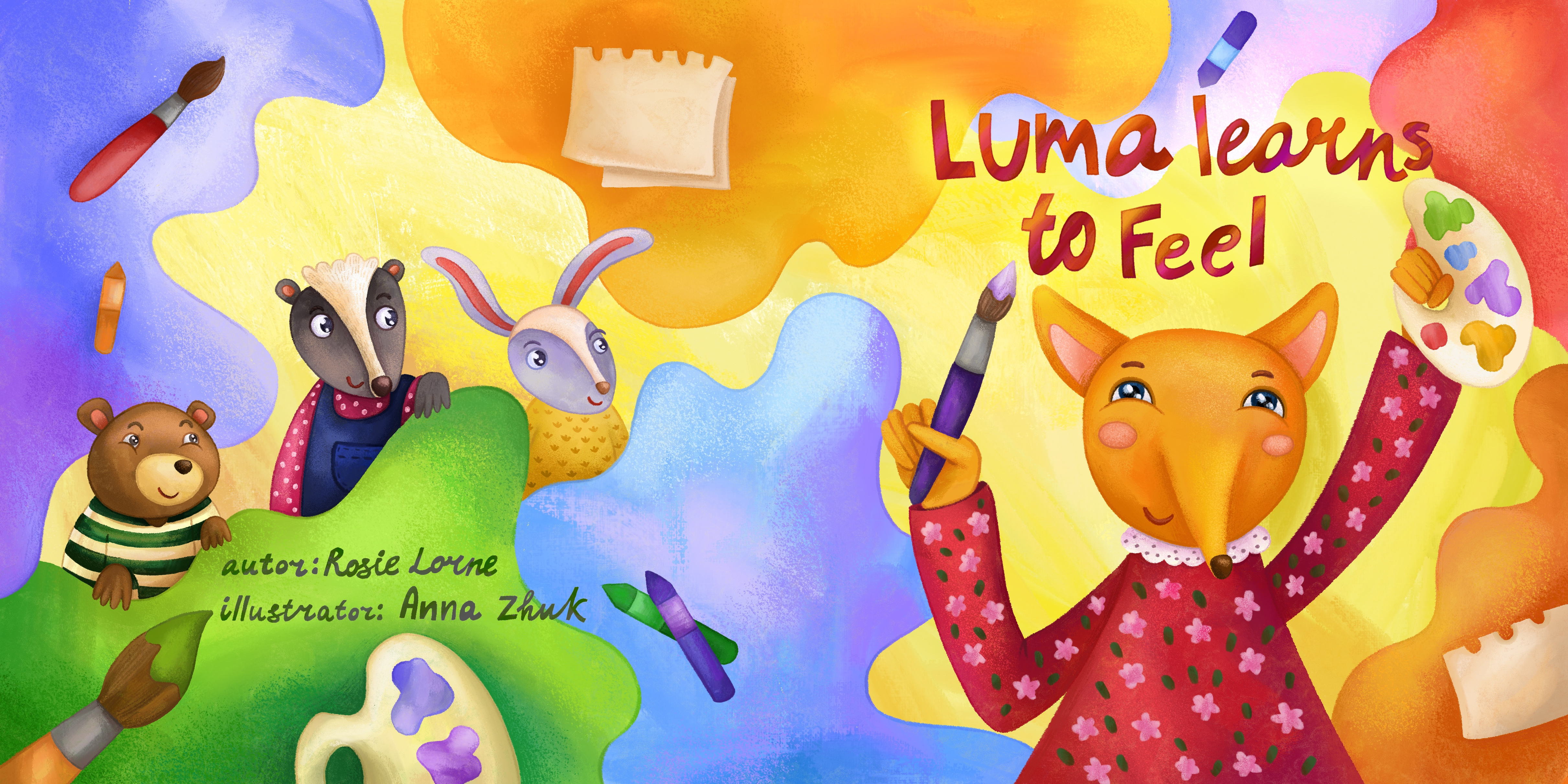 Illustrations for Children's book about feelings