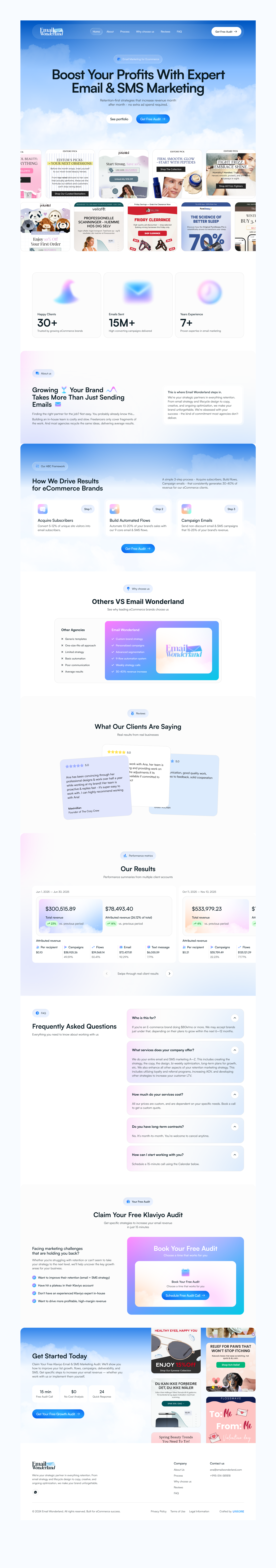 Email Wonderland — Ecommerce Retention Studio app application interaction design interface mobile mobile app product design ui ui design ui ux uiux user experience user interface ux ux design