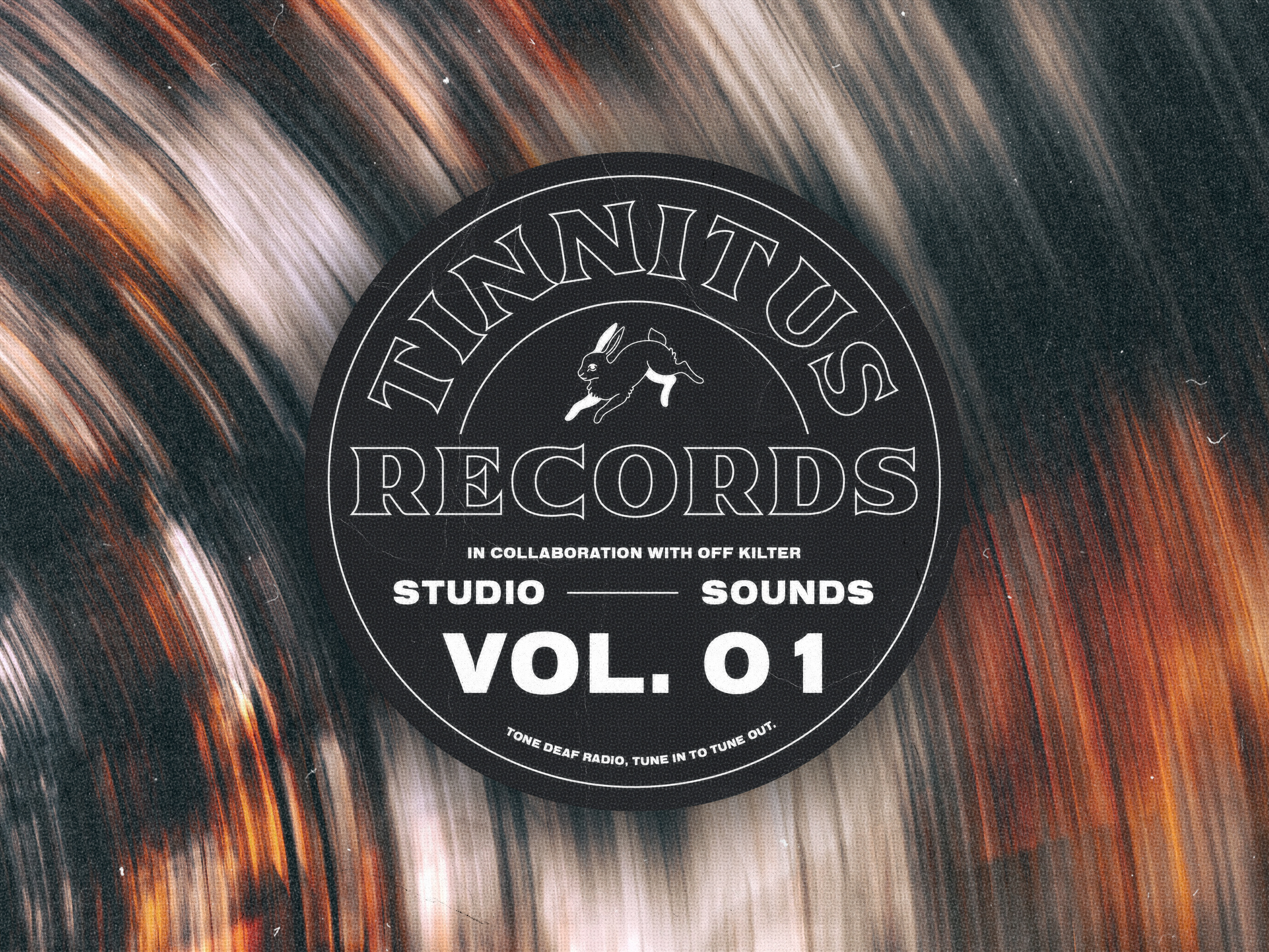 Tinnitus Records album art branding design graphic design logo music radio stirling typography vector vinyl