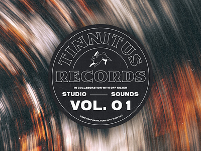 Tinnitus Records album art branding design graphic design logo music radio stirling typography vector vinyl