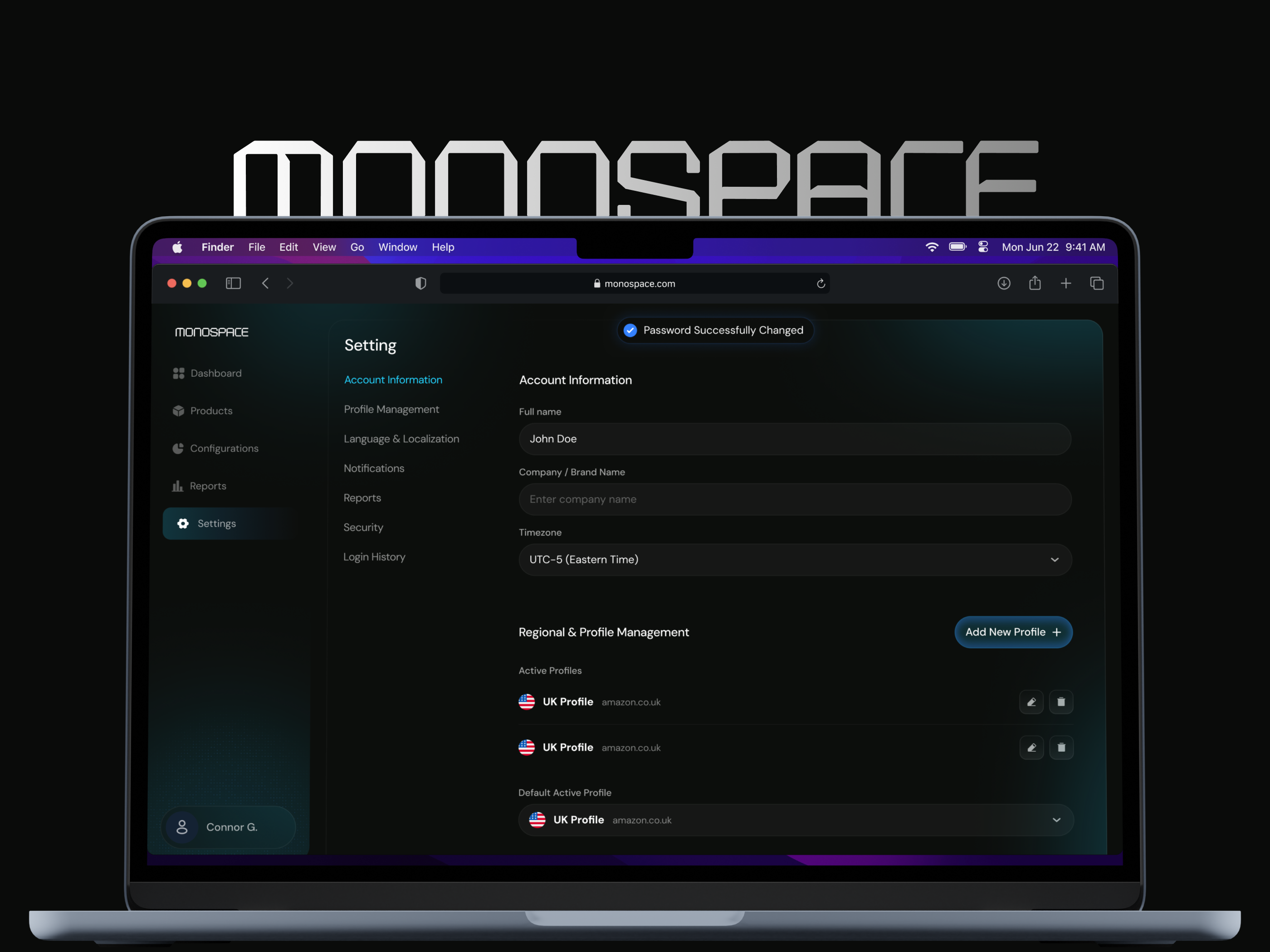 Monospace Product Analytics – Dark KPI Dashboard app application interaction design interface mobile mobile app product design ui ui design ui ux uiux user experience user interface ux ux design web design website