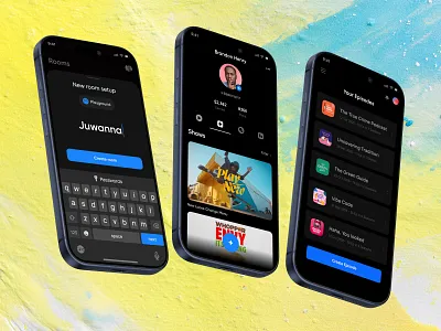 Podcasting App app clean clear create dark listen mobile new room podcast profile show ui ux wpisode
