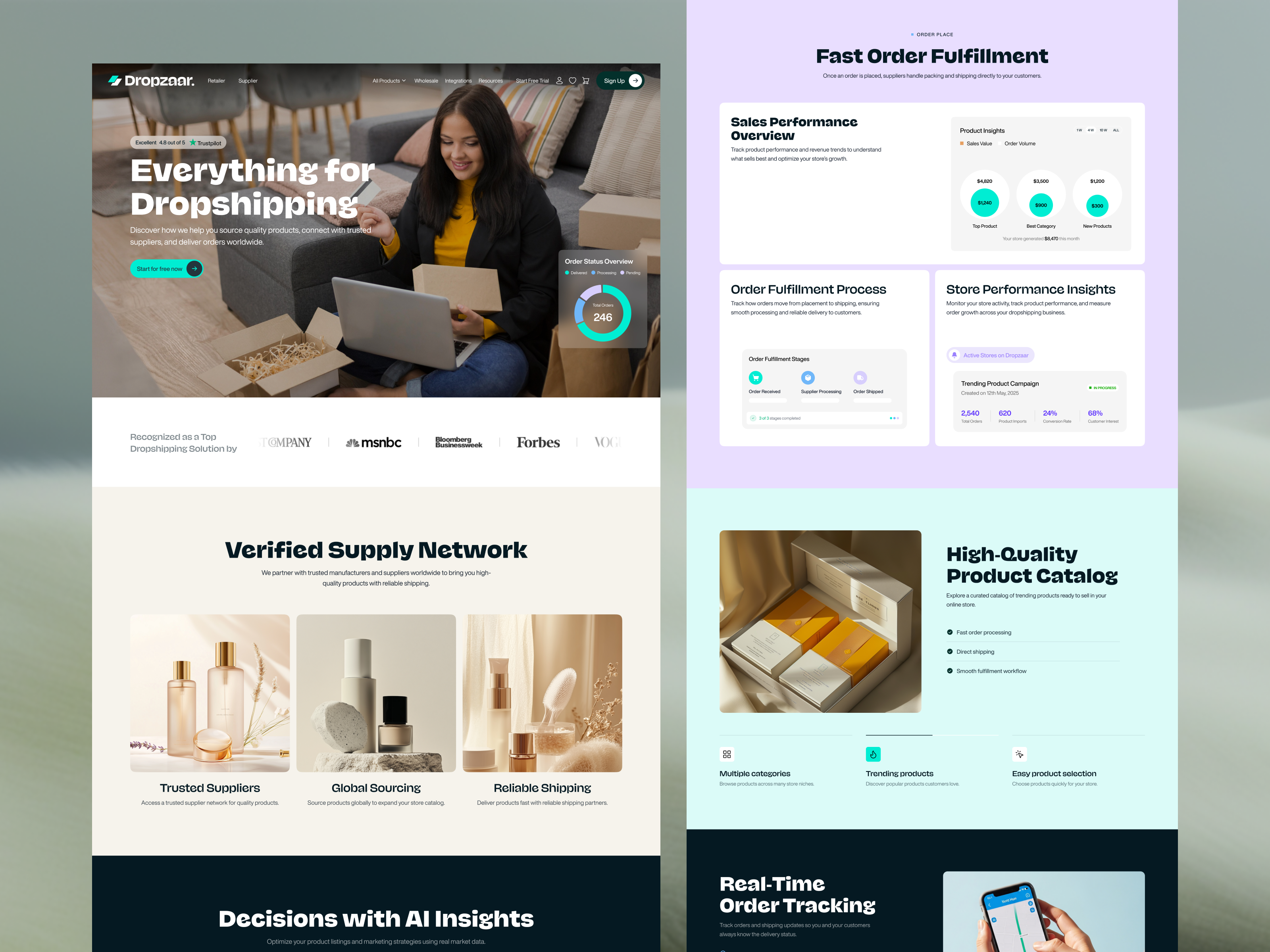 Dropshipping Website Design b2b e commerce design dropshipping dropshipping management dropshipping website e commerce e commerce online ecommerce landing page ecommerce website landing page minimal saas e commerce shopify shopping platform store store web design ui web design website website designer