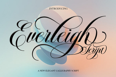 Everleigh Font 3d animation app branding design graphic design illustration logo motion graphics typography ui ux vector