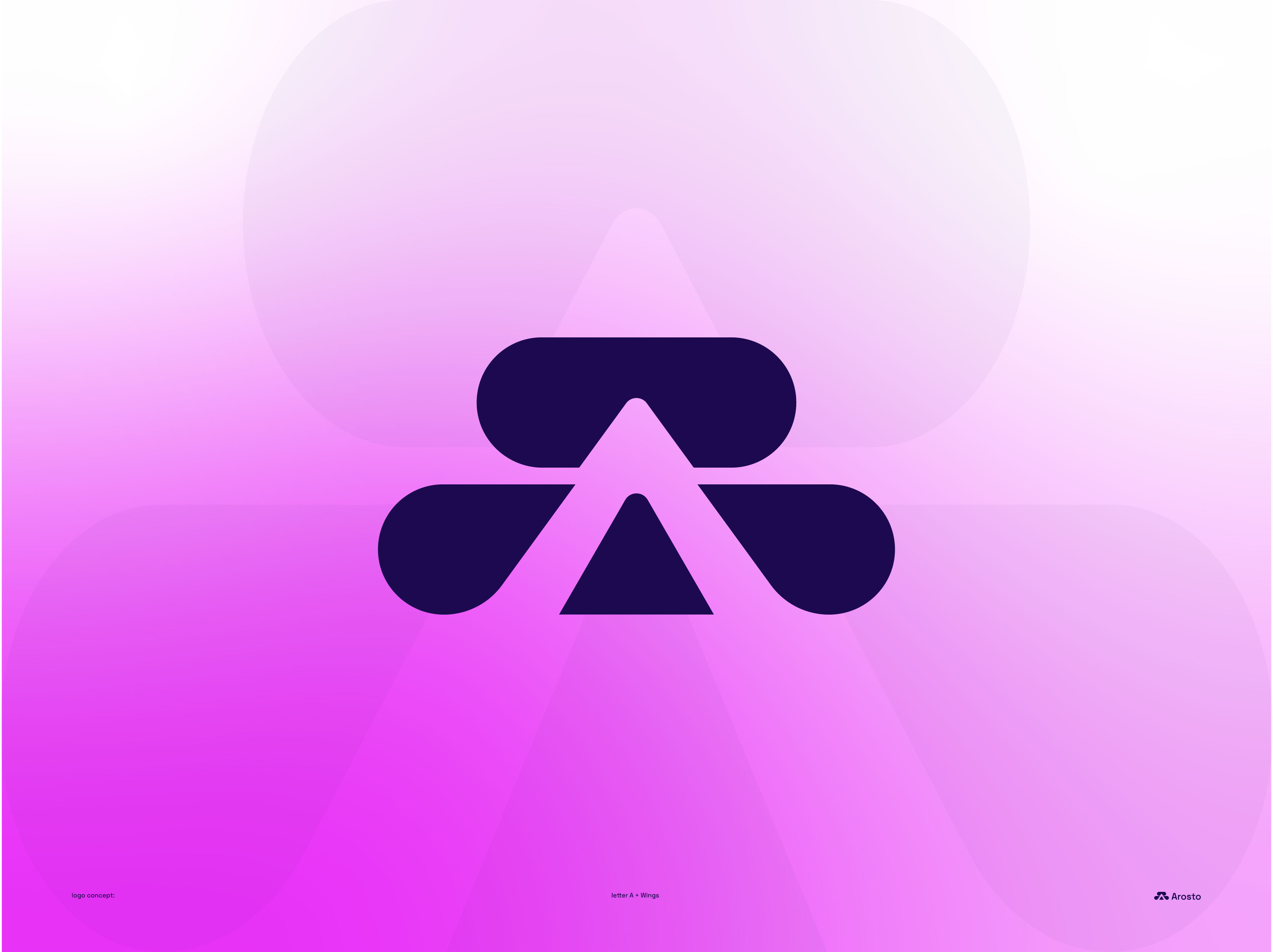 Arosto – Letter A + Wings Logo Design for Tech & SaaS Branding