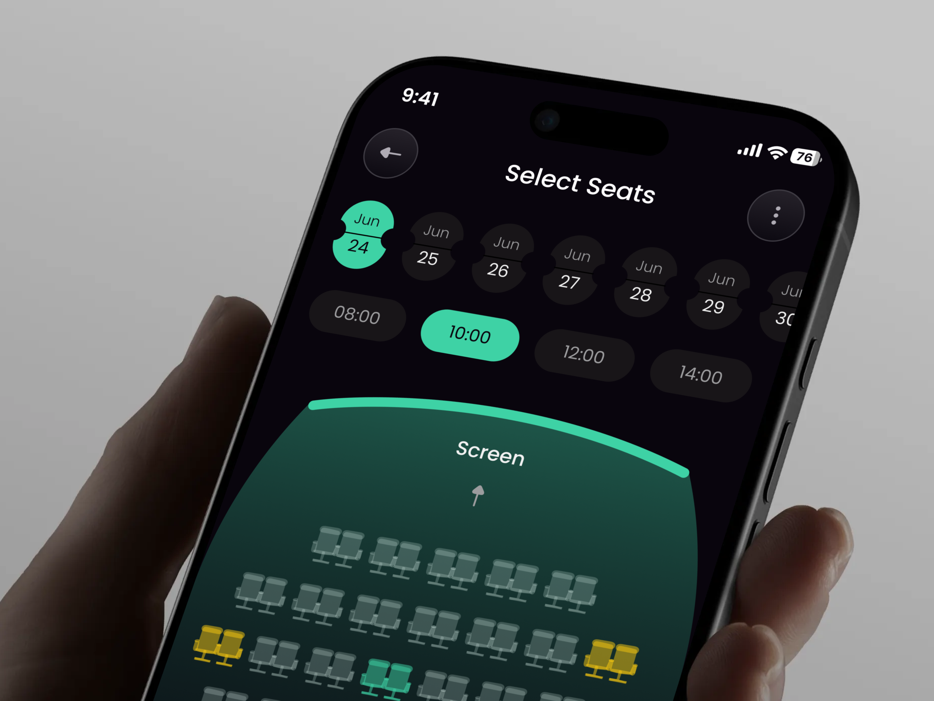 CineReserve – Smart Movie Booking Platform app appdesign cinemaapp creativedesign darkui designinspiration interactiondesign mobileapp mobileappdesign modernui moviebooking productdesign seatbookingui startupdesign ticketbookingapp uiuxdesign userexperience userinterface uxui web