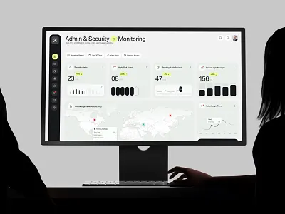 Admin & Security Monitoring Dashboard admin dashboard admin panel cyber security dashboard design dashboard ui data visualization pixelean product design saas dashboard saas design sahin mia security dashboard security platform server monitoring uiux