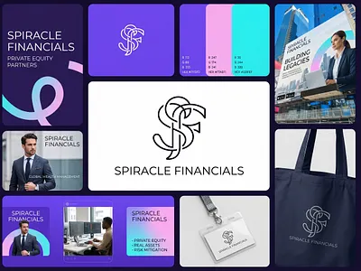 Spiracle Financials — Building Legacies Through Interconnected asset management logo corporate identity financial services identity global wealth management high net worth branding interlocking monogram investment firm logo luxury financial brand modern finance typography portfolio management ui premium finance design private equity branding private equity partners professional identity system real assets branding risk mitigation identity spiracle financials tech forward finance visual identity system wealth management logo