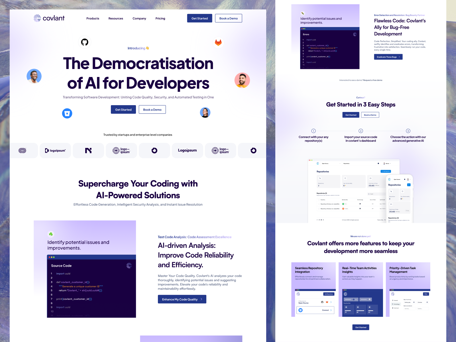 Example of Saa S Landing Page Design & Development
