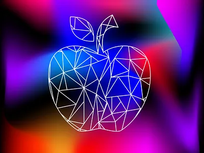 APPLE 3d background branding colorful futurestic graphic design illustration logo vector