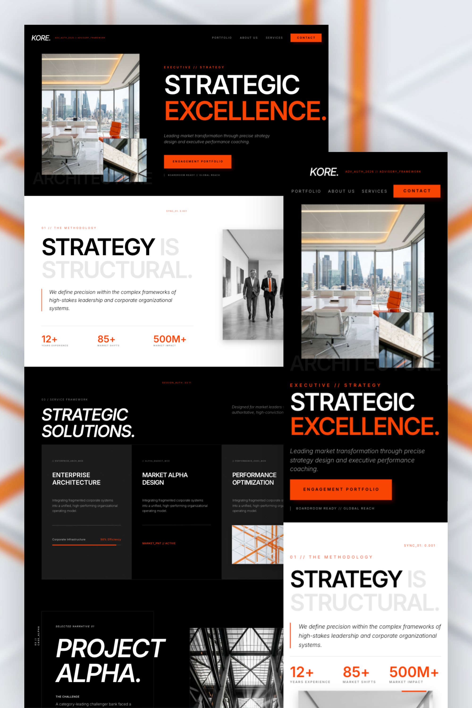 Consultant Landing Page, Canva Website Template, Executive Coach
