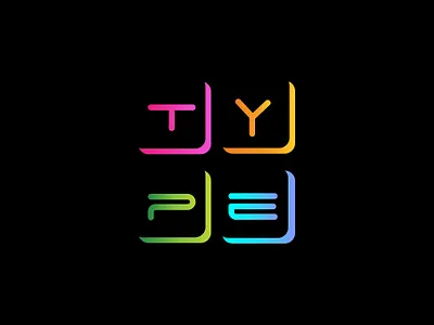 TYPE branding colorful design graphic design illustration logo modern negative space ui ux vector