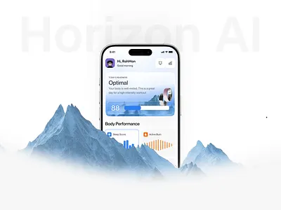Smart Ring App — Health Tracking Mobile UI health app health tracking healthcare ui ios mobile product design ring app smart ring wearable tech