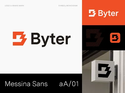 Byter logo and mark b logo branding logo logo design logotype modern logo symbol
