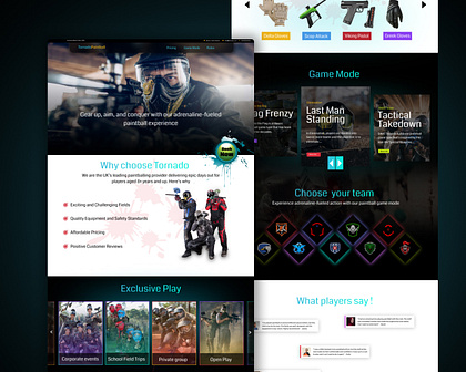 Tornado Paintball Website
