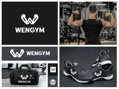 Wengym - Gym Logo – Strong & Bold Fitness Brand Identity abstract fitness mark aggressive gym branding bodybuilding logo bold gym logo creative gym logo esport fitness logo fitness apparel logo fitness brand identity fitness logo gym logo design gym logo inspiration hardcore fitness logo logo minimalist gym logo modern gym logo muscular logo design power gym logo sports performance logo strong fitness branding trength training logo