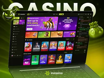 Gambling - Online Casino Website casino casino dashboard casino games casino home page casino interface casino template casino ui casino website digitalcasino gambling website gameui gaming interface online casino slot design uidesign ux casino uxdesign web casino