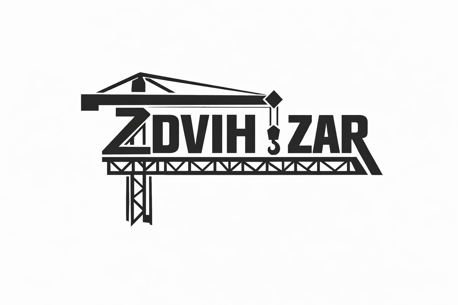 Zdvih Zar - Branding concept bold designe brand identity branding construction crane geometric industrial logo logo designe minimal typograhy vector