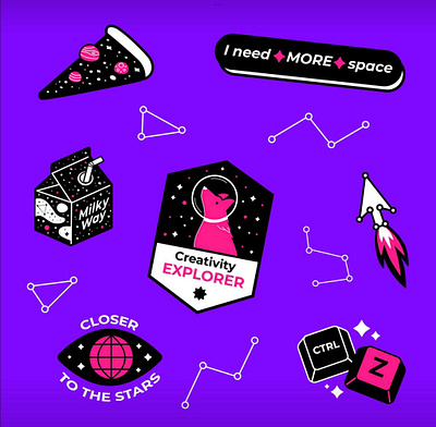 Peanuts Stickers adobe illustrator branding design graphic design illustration illustrator logo pink poster purple stickers ui vector