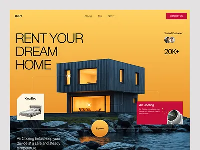 UI-UX Web Design for Real Estate 3d animation booking branding design graphic design home logo motion graphics real estate rental ui web design
