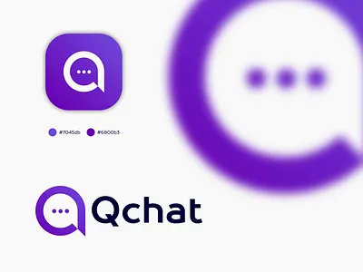 Qchat Logo Design app brand brand identity brand logo branding branding logo chat logo design gradient gradient logo icon letter logo letter q logo logo logo branding logo design logos minimal logo modern logo