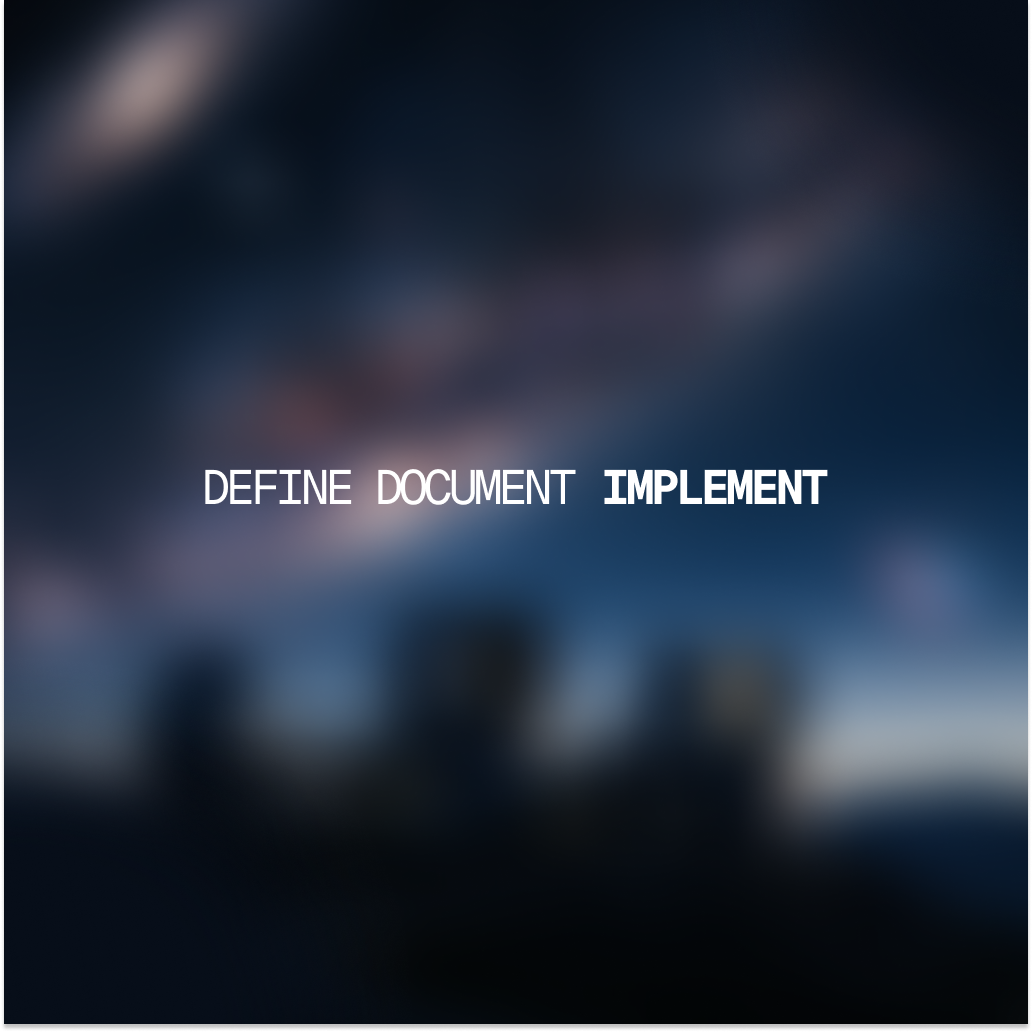 DDI - Define, Document, Implement. 3dwebdevelopment designprocess graphic design immersiveexperience luxuryprojects motion graphics processexcellence projectmanagement