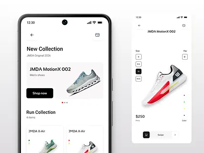 Shoes Mobile App Ui app ui mobile app modern ui ui deisng ui design uiux user experience user interface user research ux deisng