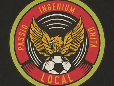 LOGO FOOTBALL apparel brand identity branding clothing football graphic design illustration logo logotype soccer tshirt vintage visual identity