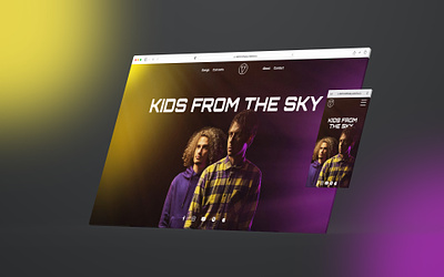Website for a pop band events website music music industy pop band tickets website ui web web design