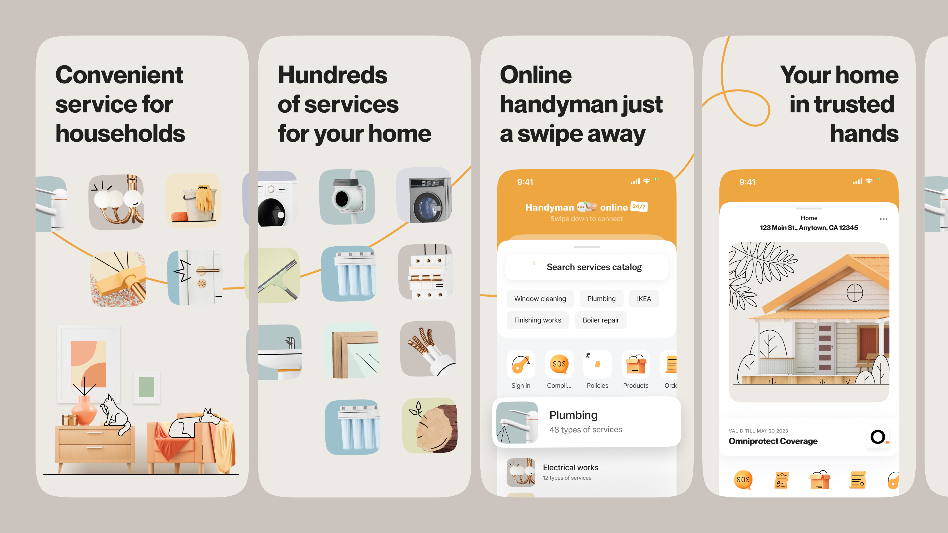 App Store Screenshots | Handyman services app design app marketing app screenshots app store app store creative app store design app store listing app store optimization app store preview app store screenshots app store visuals aso conversion optimization google play mobile app design mobile app marketing mobile ui product design screenshot design ui design