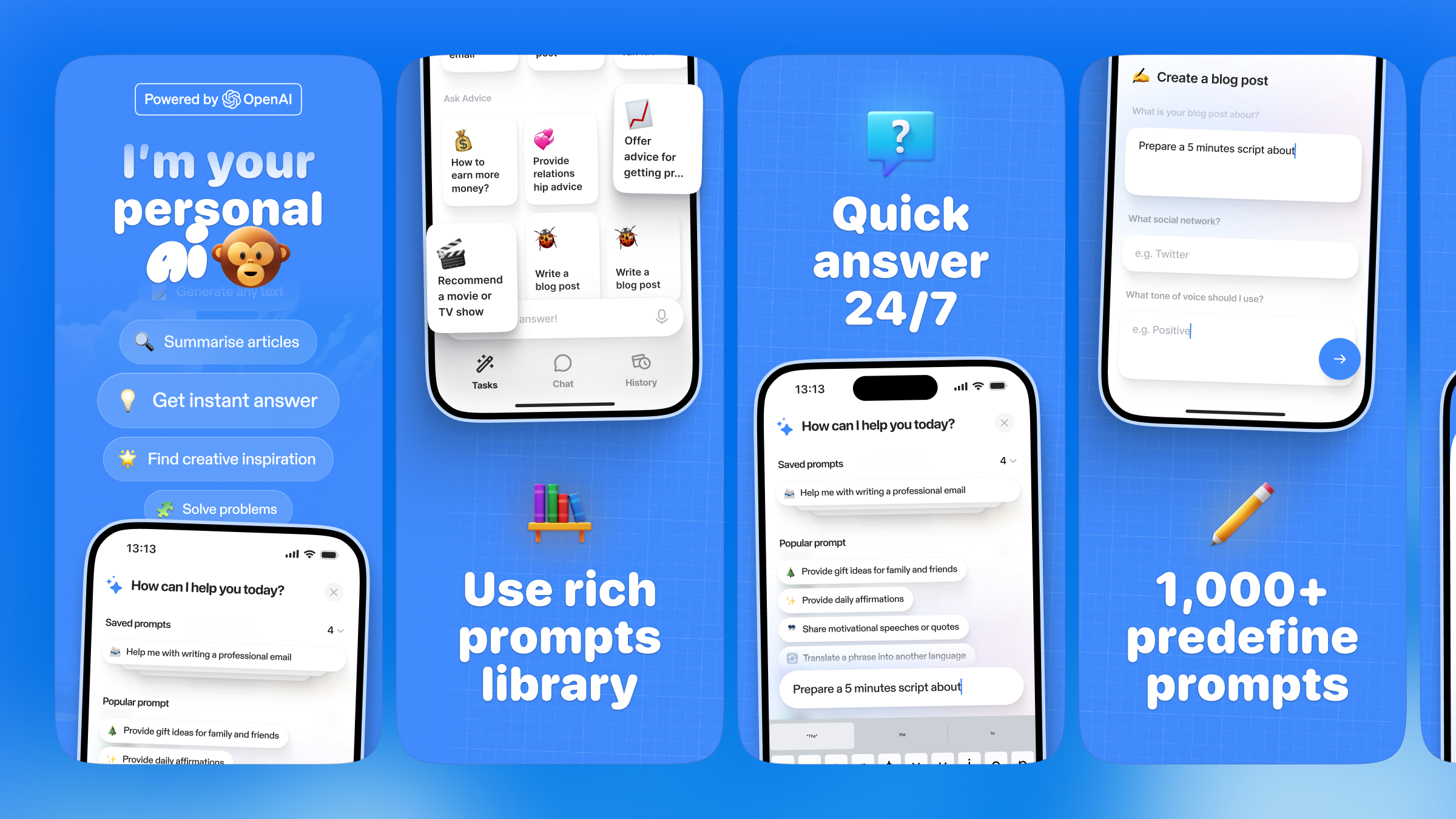 App Store Screenshots | Monkey AI Personal app app design app marketing app screenshots app store app store creative app store design app store listing app store optimization app store preview app store screenshots app store visuals aso conversion optimization google play mobile app design mobile app marketing screenshot screenshot design screenshots