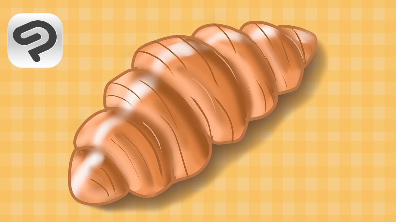 🥐 Croissant Illustration Study illustration tuto youtube