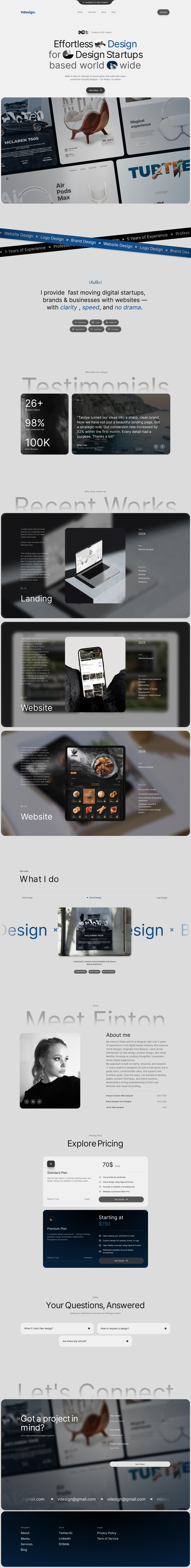 Web Designer Portfolio (Own) abobe photoshop branding figma graphic design landing portfolio ui ui kit web design