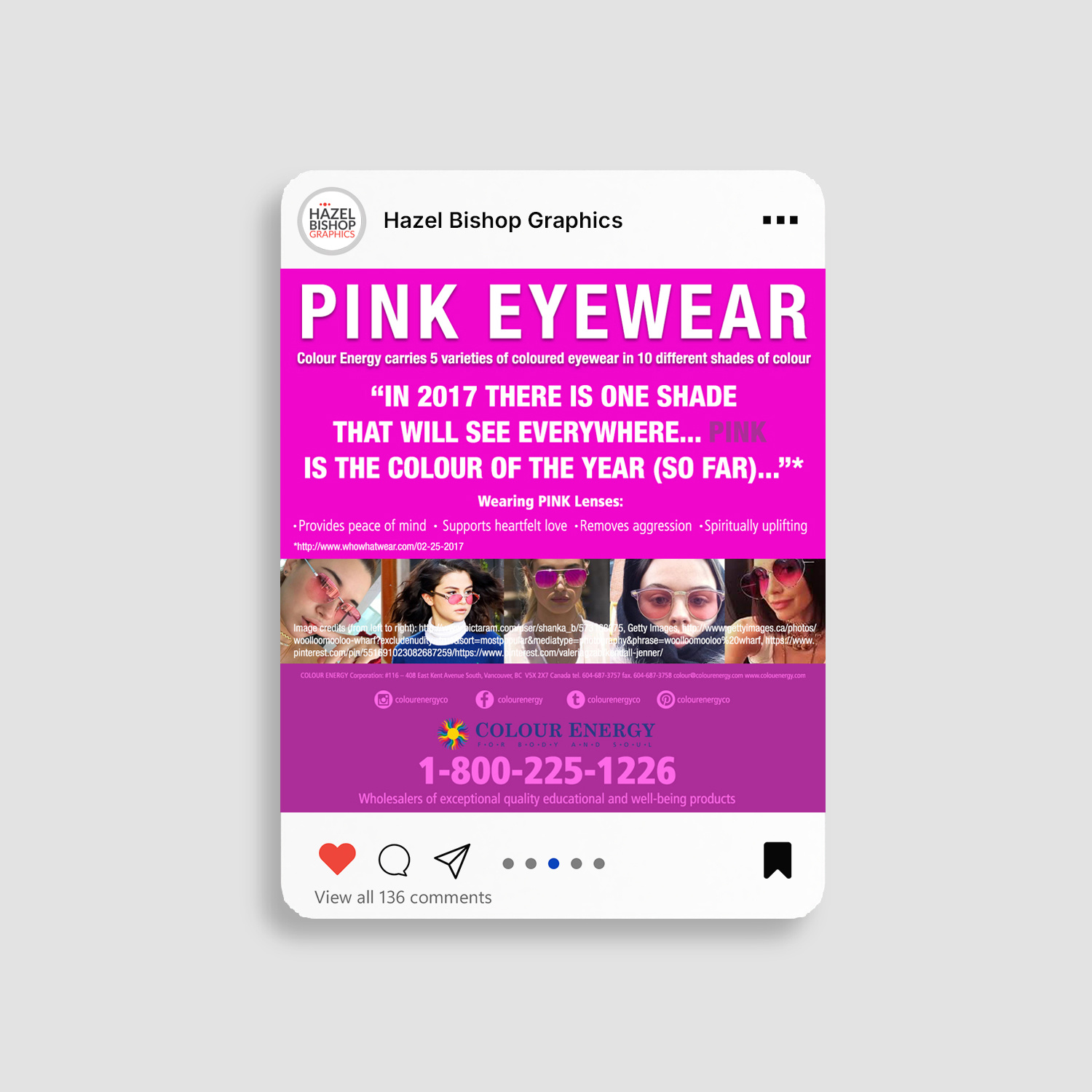 Full social media asset suite for Colour Energy