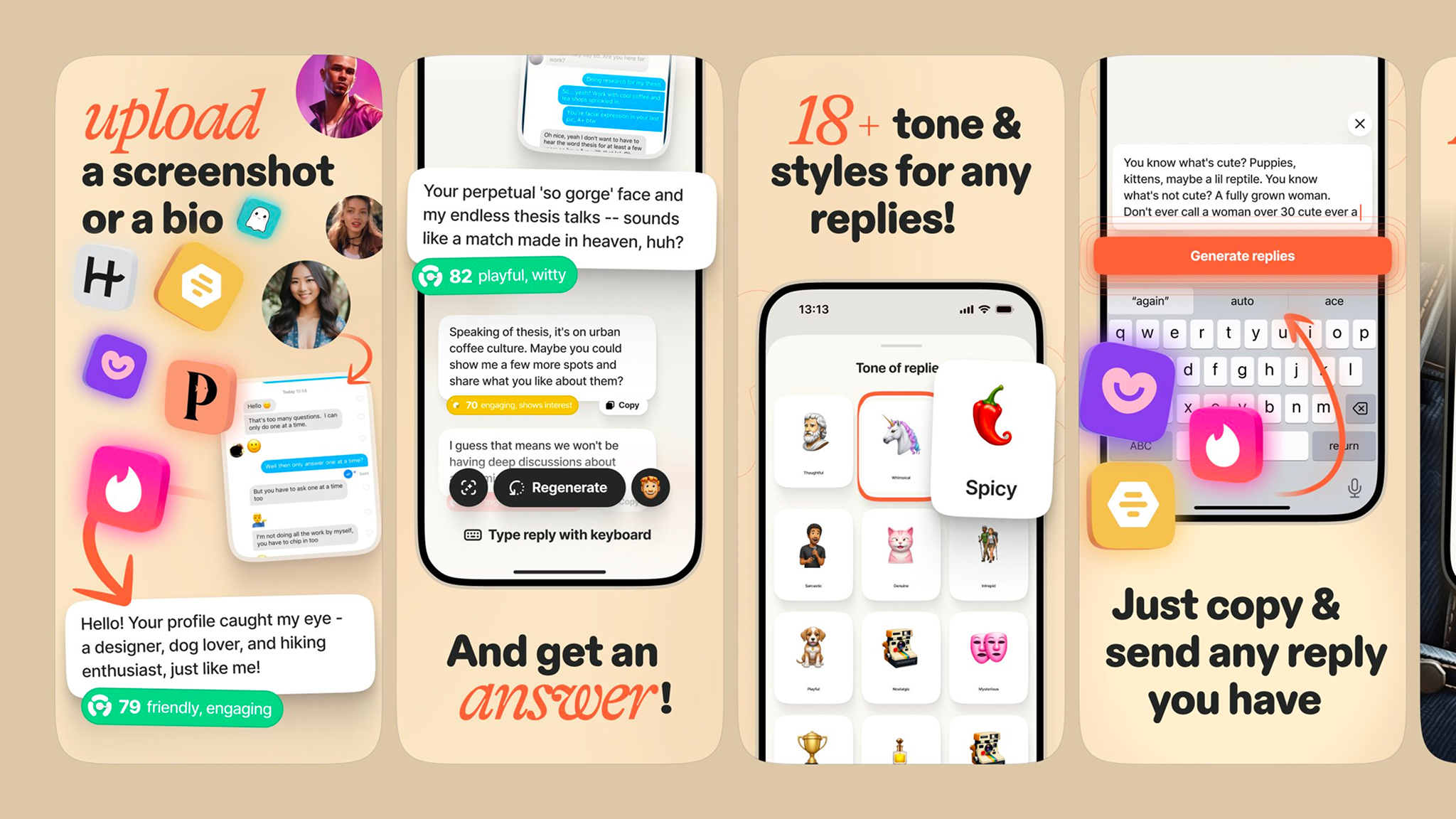 App Store Screenshots | Yezz - AI Dating Assistant App app design app marketing app screenshots app store app store creative app store design app store listing app store optimization app store preview app store screenshots app store visuals aso conversion optimization google play mobile app design mobile app marketing mobile ui product design screenshot design ui design