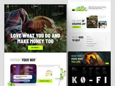 Fintech Landing Page UI/UX banking creator crypto finance finance landing page fintech fintech landing page landing page money payment redesign saas saas landing page startup trading uiux wallet web design