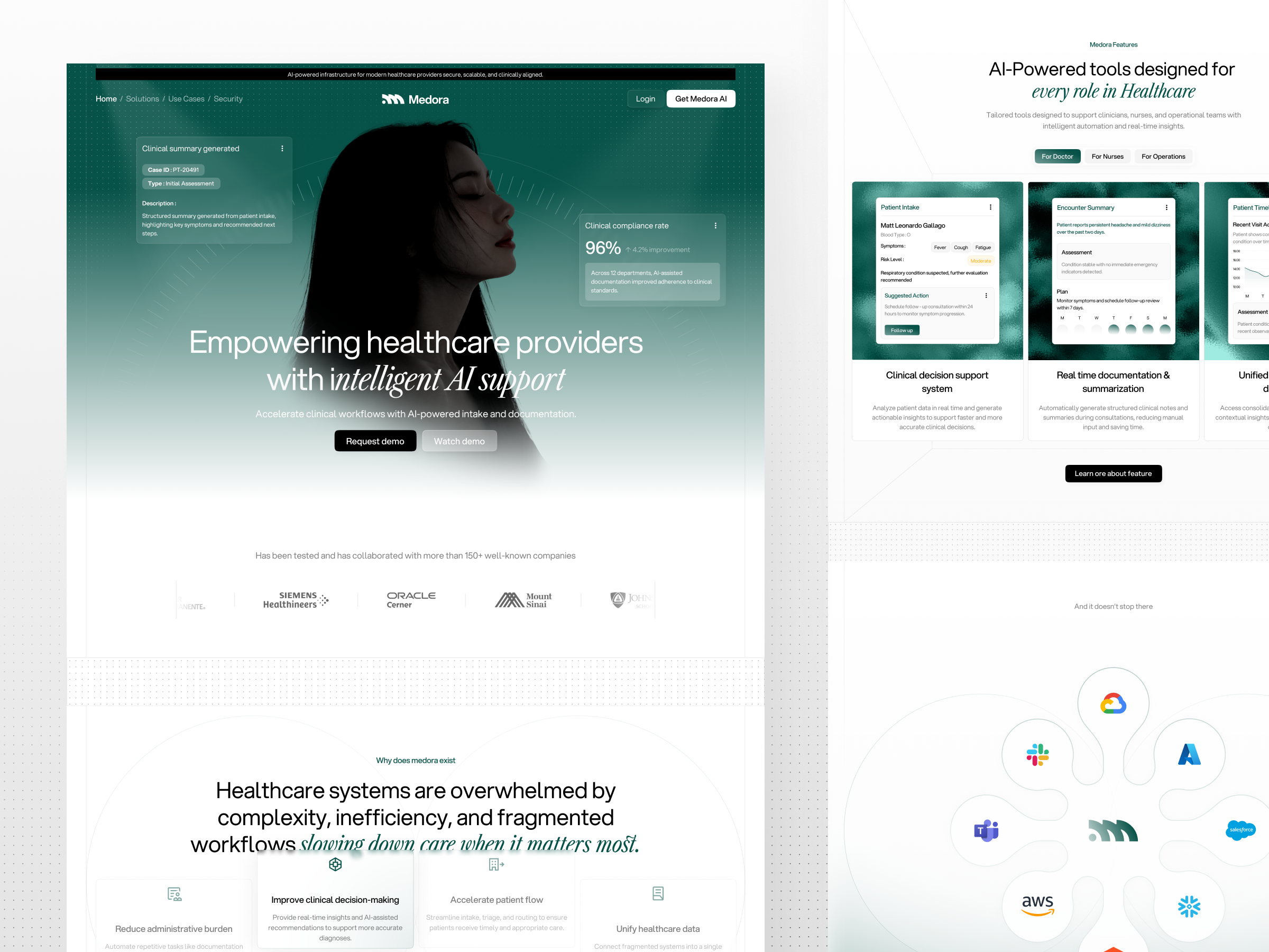 Medora - AI Healthcare Provider Website